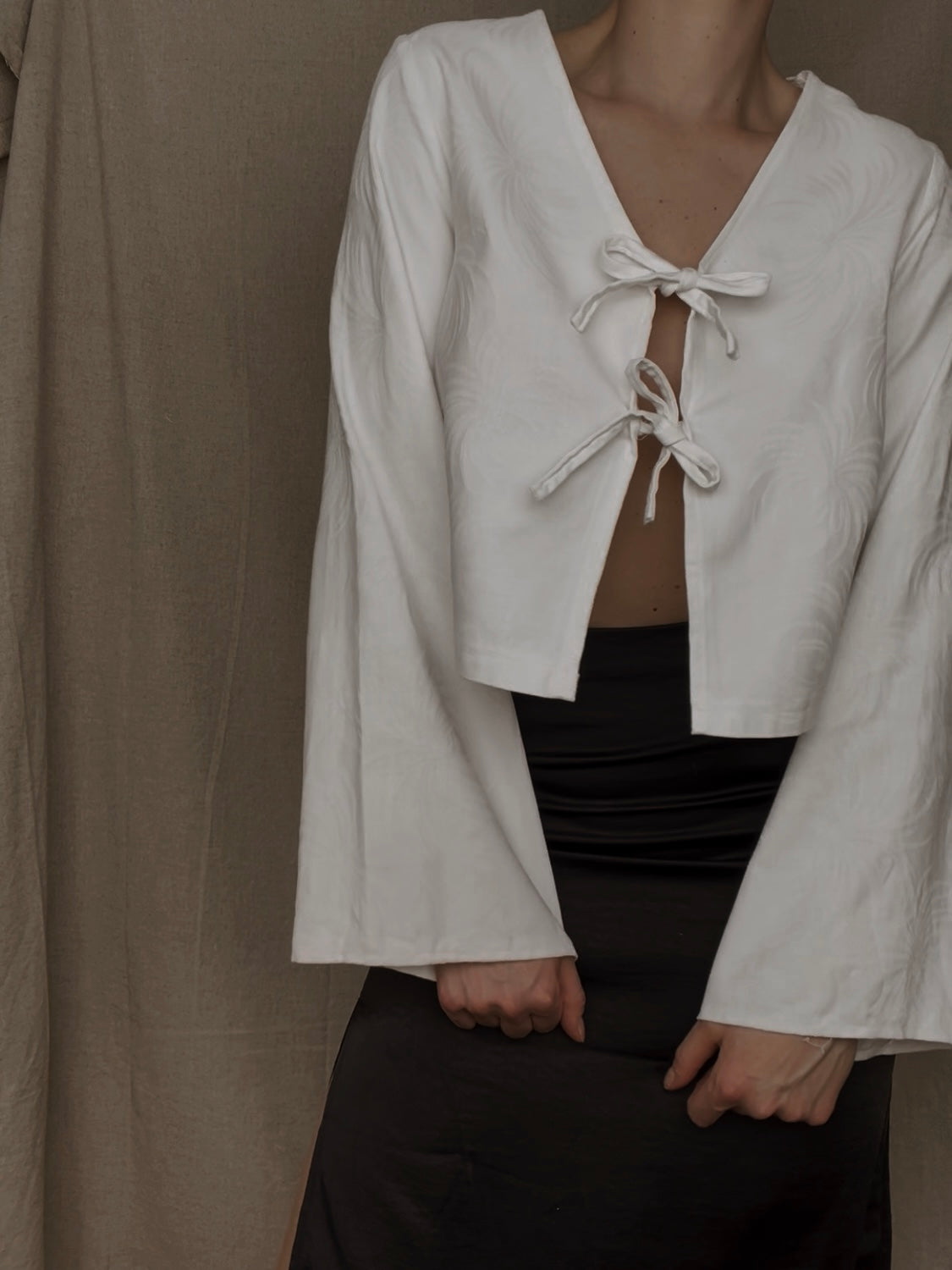 Palma Front-Tie Shirt