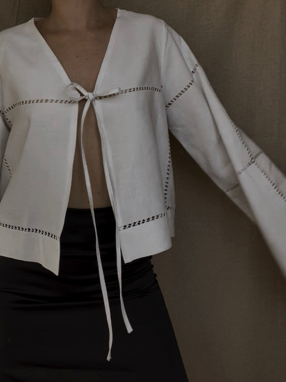 Laura Front-Tie Shirt