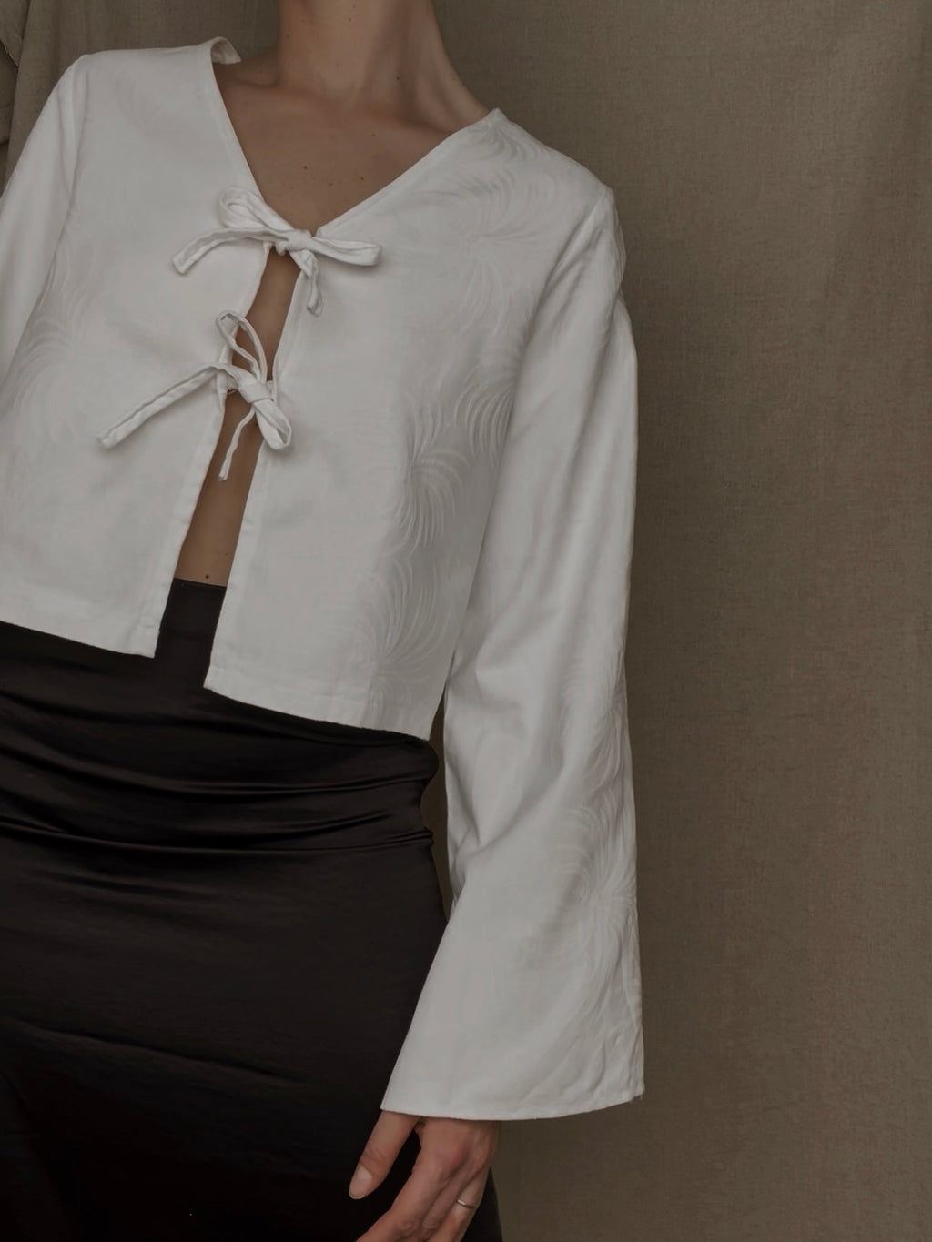 Palma Front-Tie Shirt
