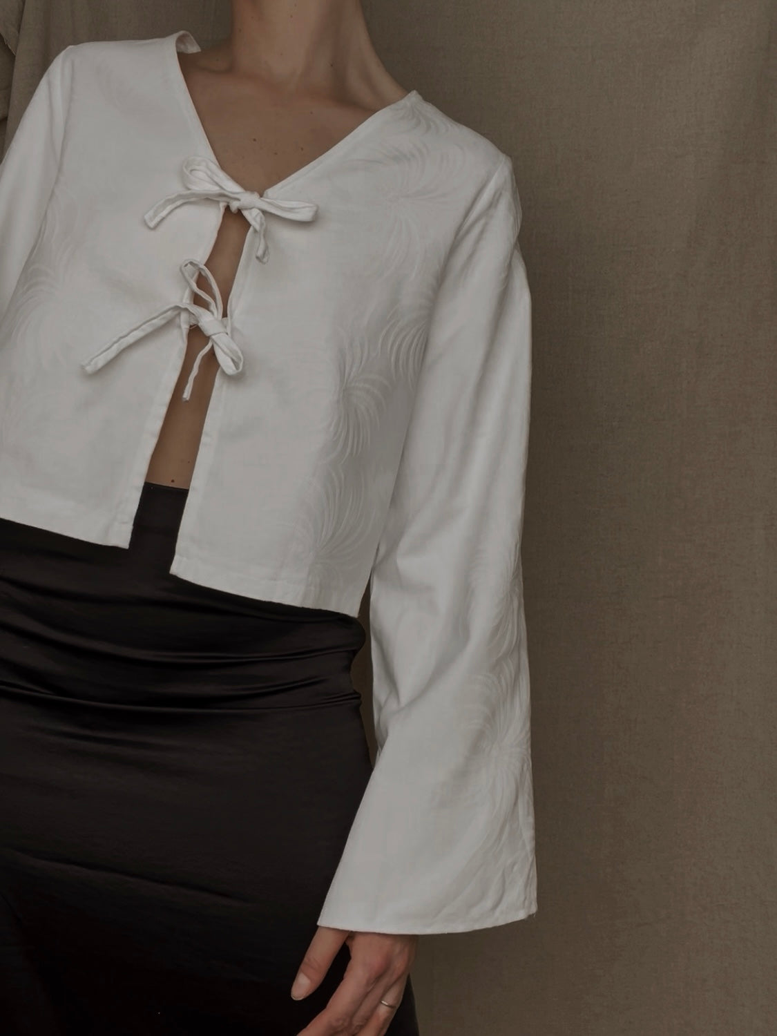 Palma Front-Tie Shirt
