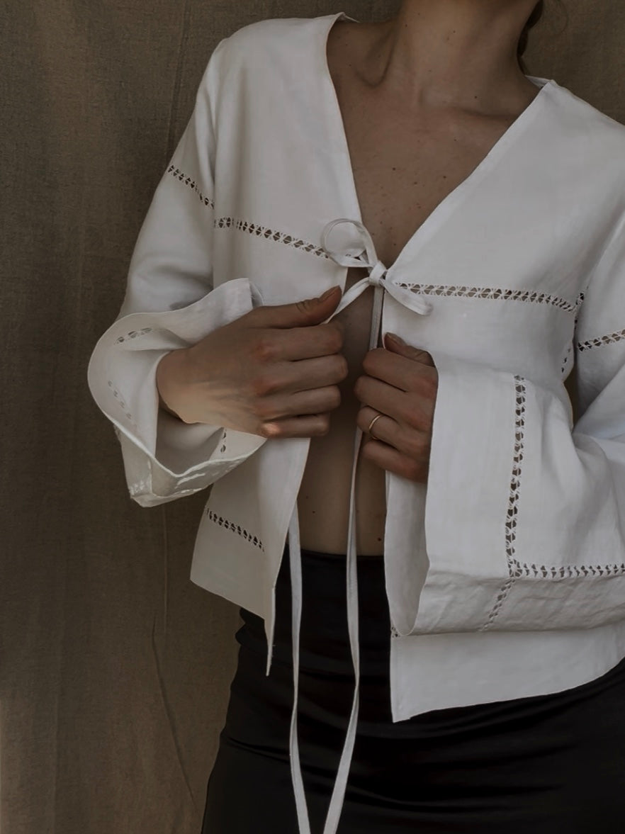 Laura Front-Tie Shirt