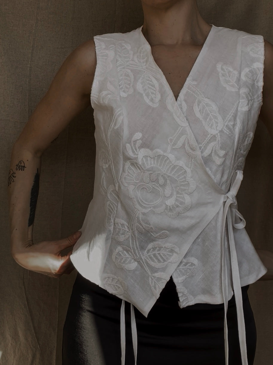 Ida Wrap Tie Vest