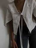 Flora Tie Top